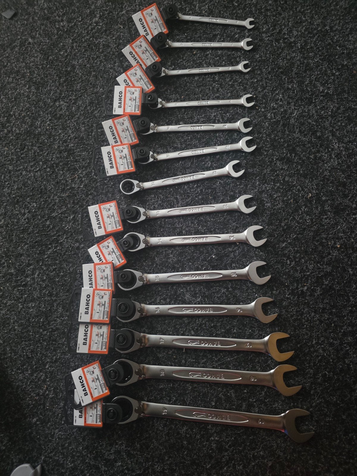 Bahco 14-delige ratelsleutelset 6-19mm, Ophalen of Verzenden, Nieuw, Sleutel/ratel
