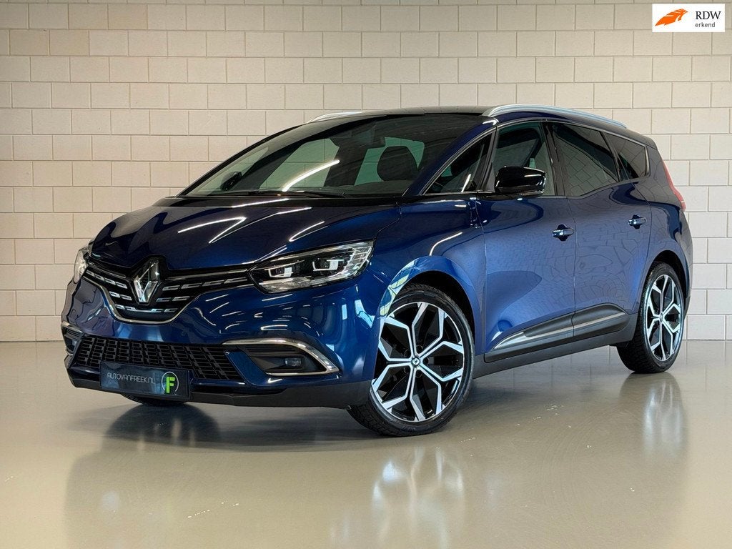 Renault Grand Scénic 1.3 TCe Intens 7-Pers. | PANO | TREKHA, Auto's, Renault, 4 cilinders, Blauw, Bedrijf, Geïmporteerd