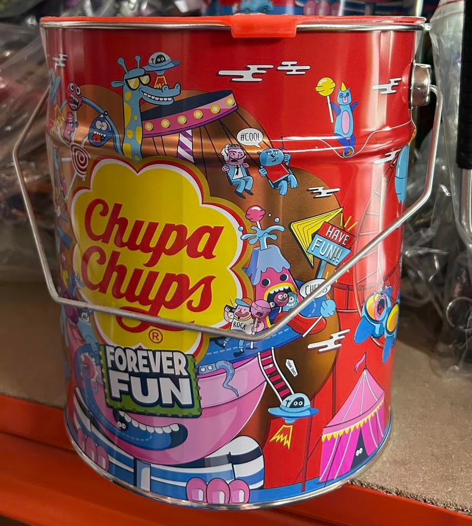 Chupa chups lolly’s in blik 150 stuks, Nieuw, Ophalen of Verzenden, Nb, Nb