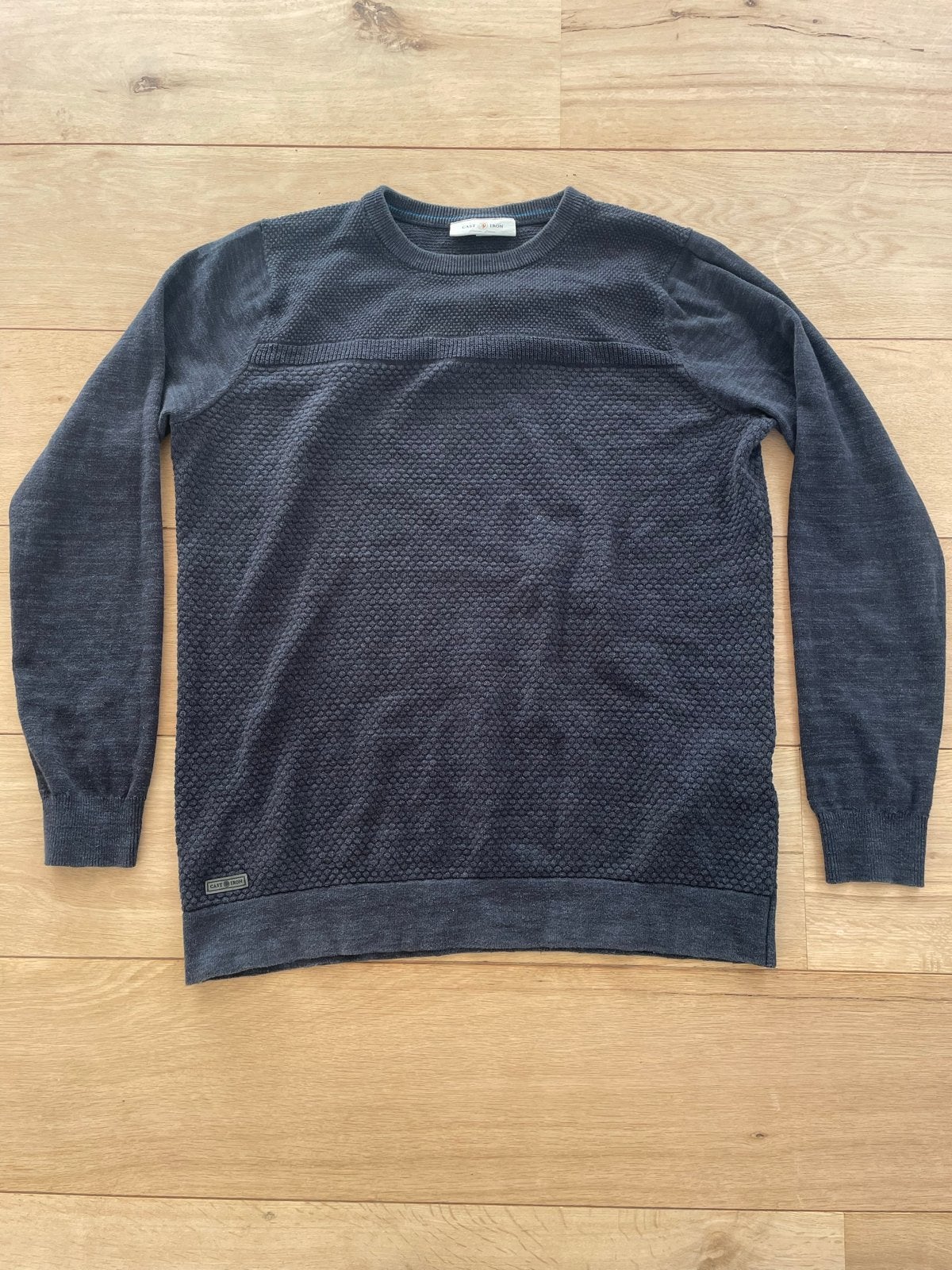 Trui - maat L - merk Cast Iron, Ophalen of Verzenden, Zo goed als nieuw, Maat 52/54 (L), Blauw