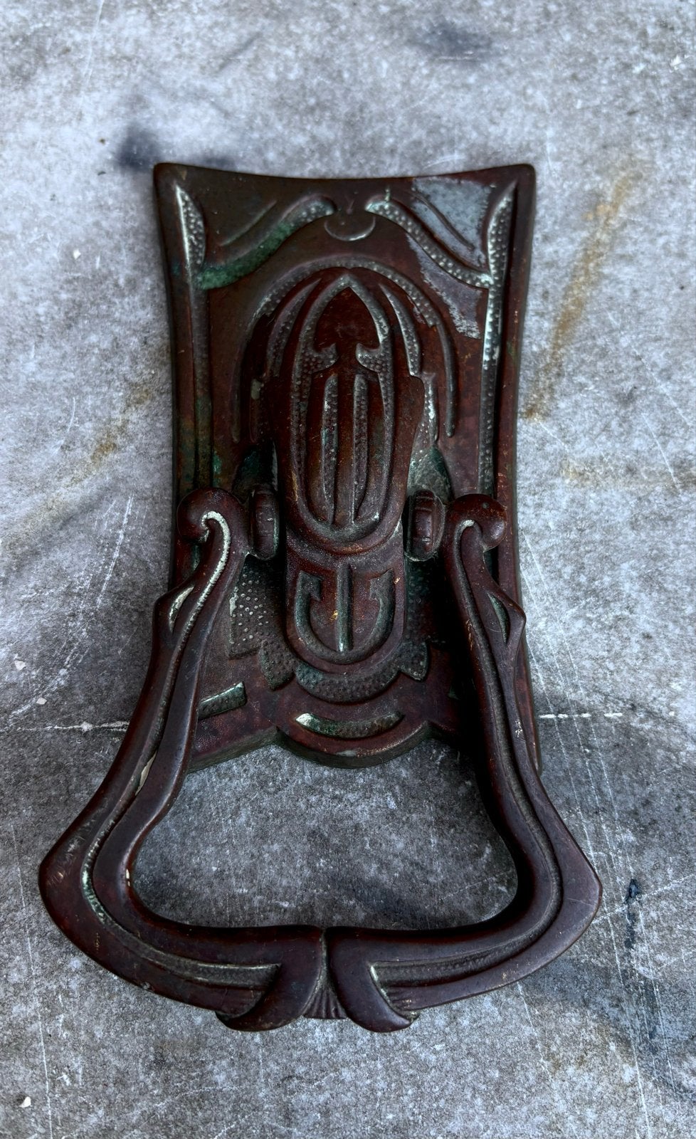 Originele Jugendstil Klopbel / Deurbel ca. 1900, Ophalen of Verzenden, Brons