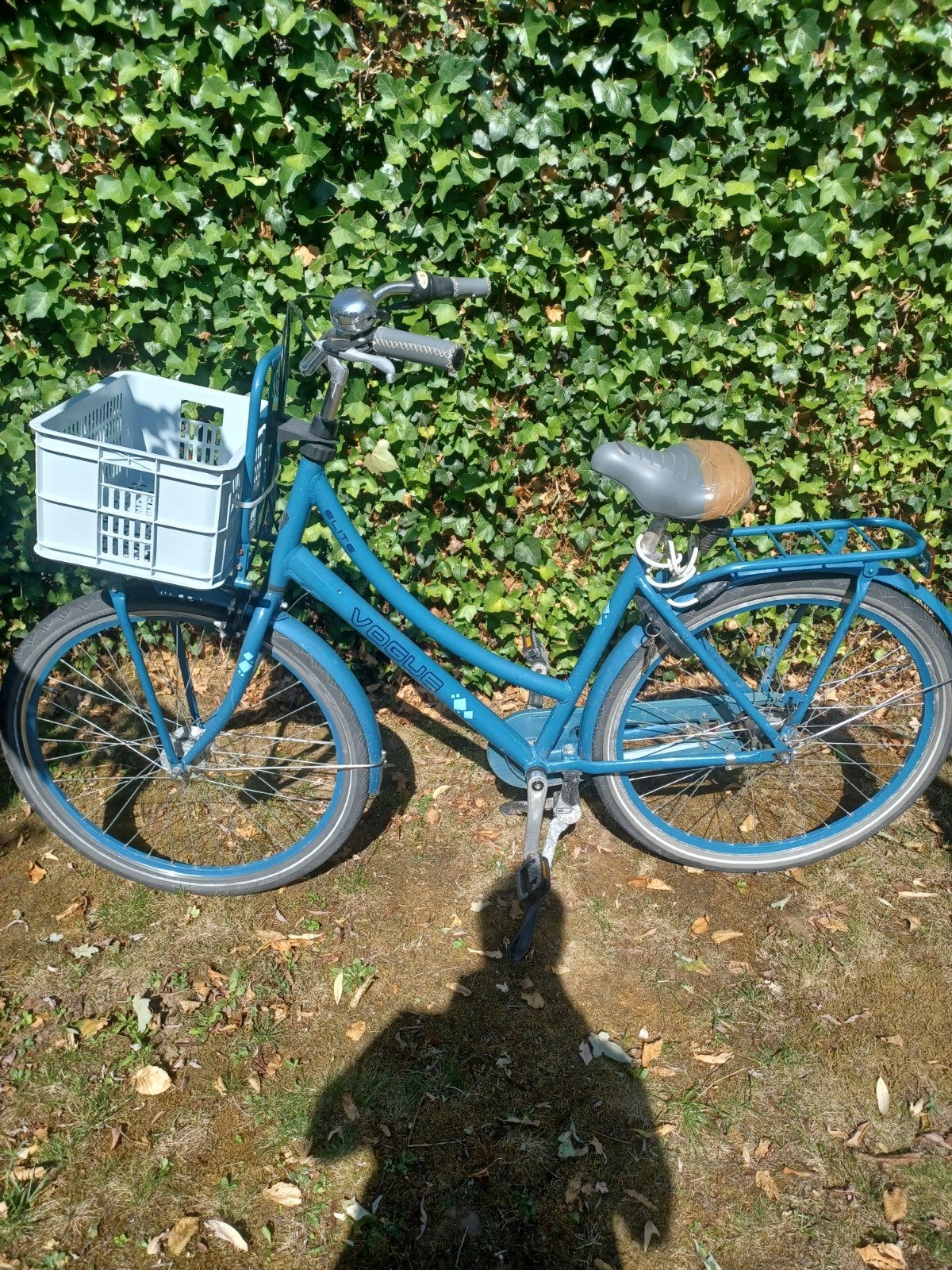 Vogue Elite Omafiets - Blauw, 7 versnellingen, incl. krat, Fietsen en Brommers, Ophalen, Gebruikt, Versnellingen, Vogue Elite