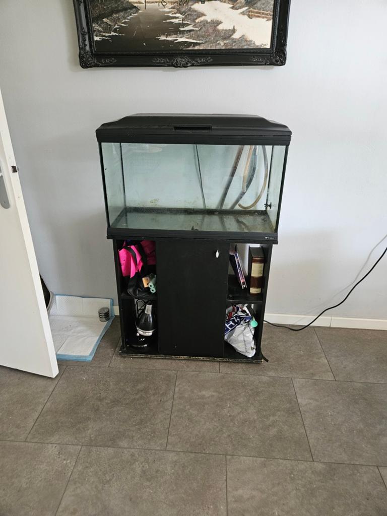 Aquarium, Ophalen, Leeg aquarium