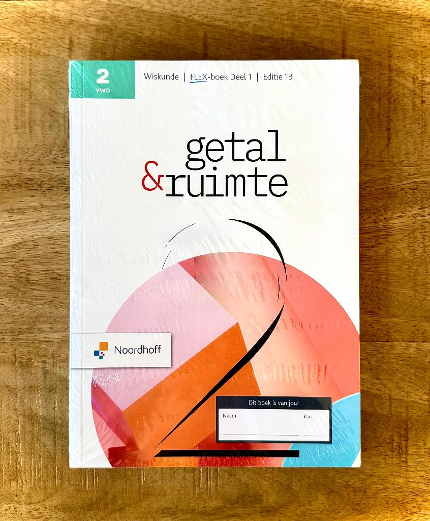 Getal & Ruimte 2 VWO Deel 1 & Deel 2. Wiskunde 13e editie., VWO, Nieuw, Ophalen of Verzenden, Wiskunde B