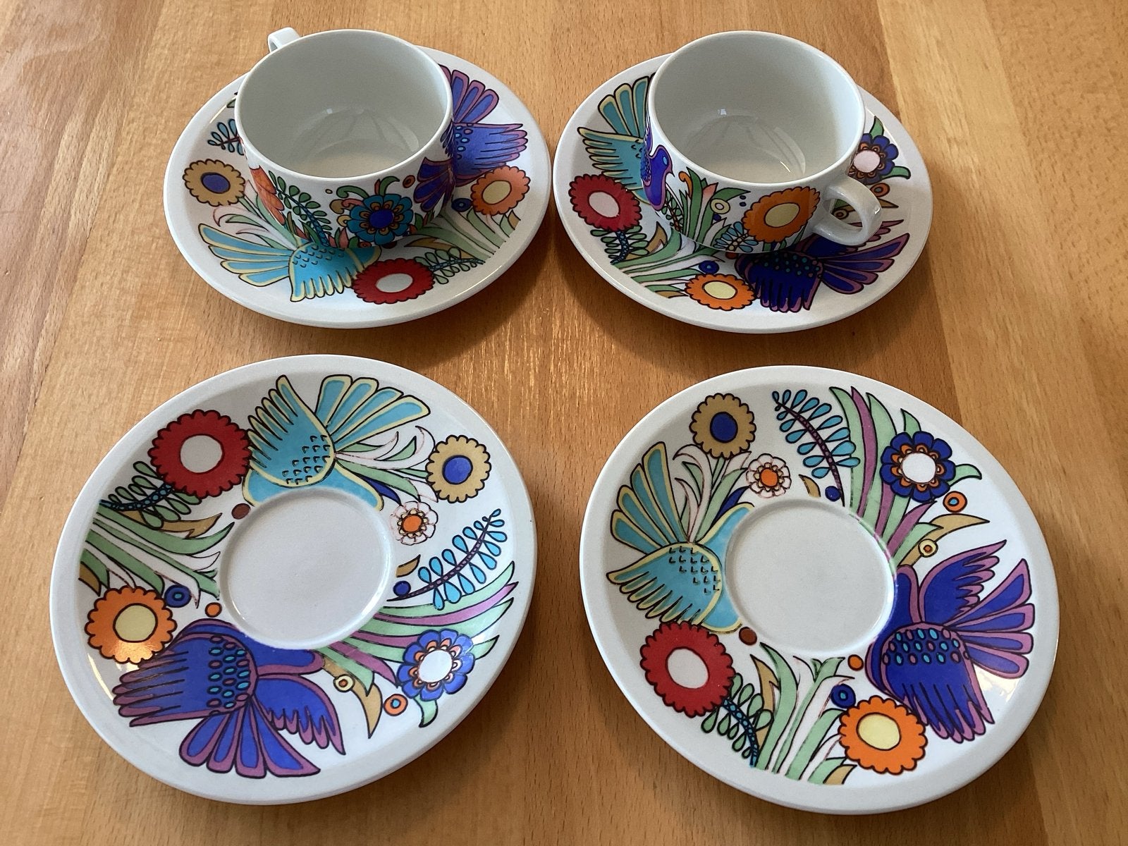 Villeroy & Boch Acapulco Kop en Schotel en losse bordjes., Antiek en Kunst, Ophalen of Verzenden