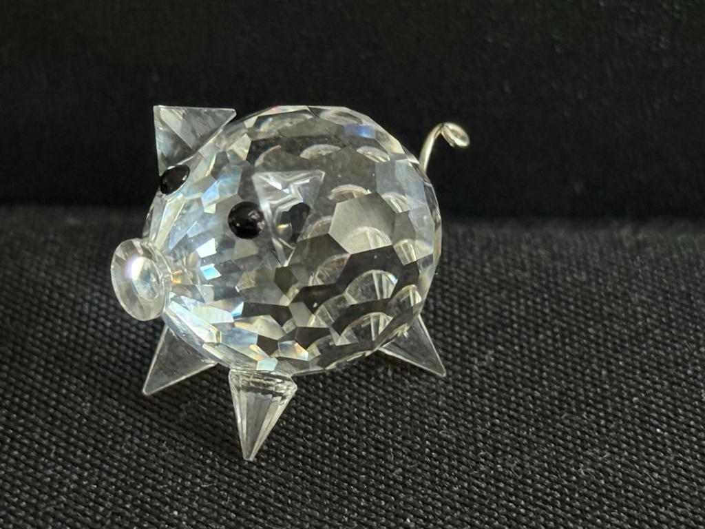 Kristallen spaarvarken - Decoratief beeldje, Verzamelen, Swarovski, Ophalen, Zo goed als nieuw