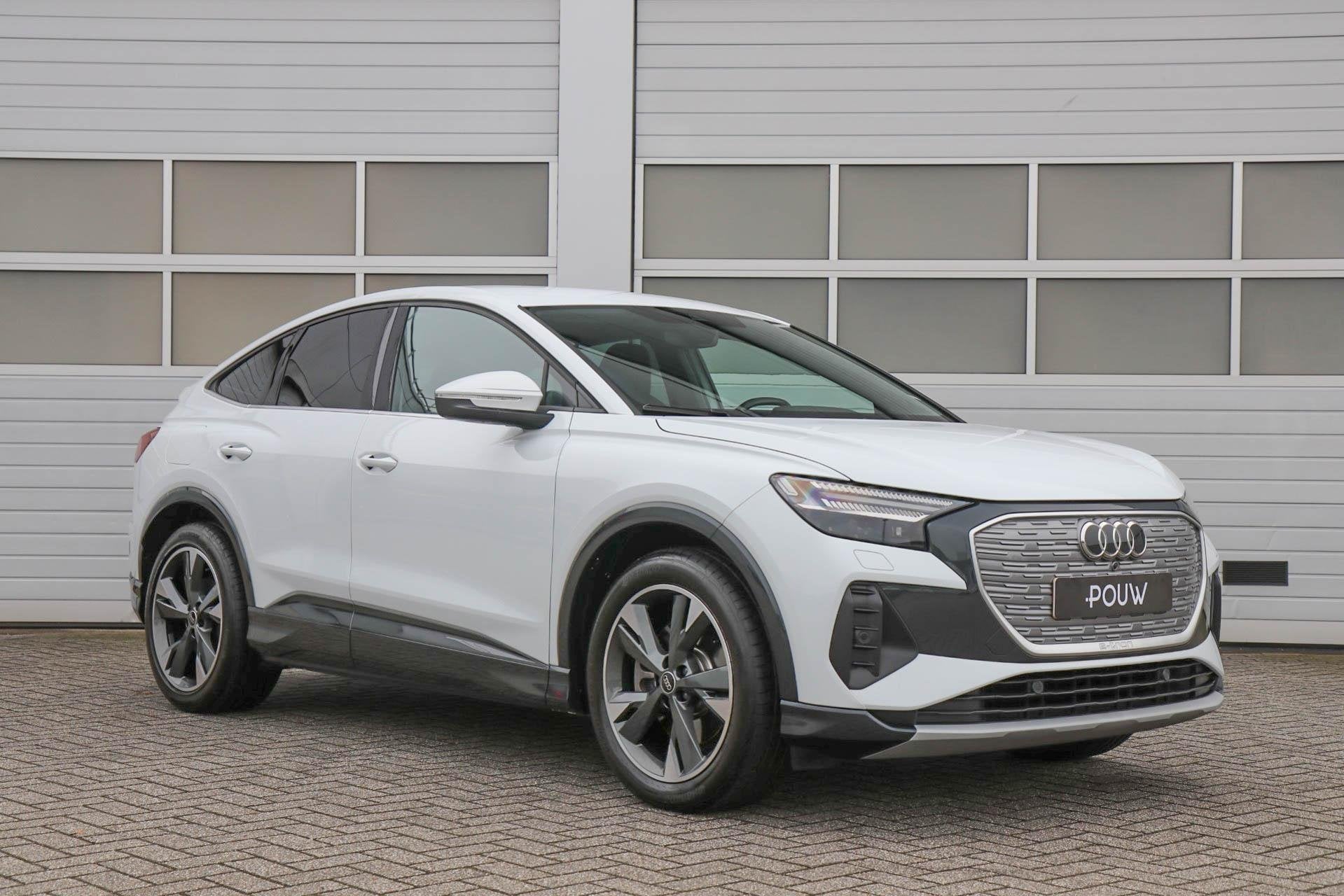 Audi Q4 Sportback e-tron 45 265pk quattro Advanced edition 7, Auto's, 494 km, Stof, Gebruikt, Zwart