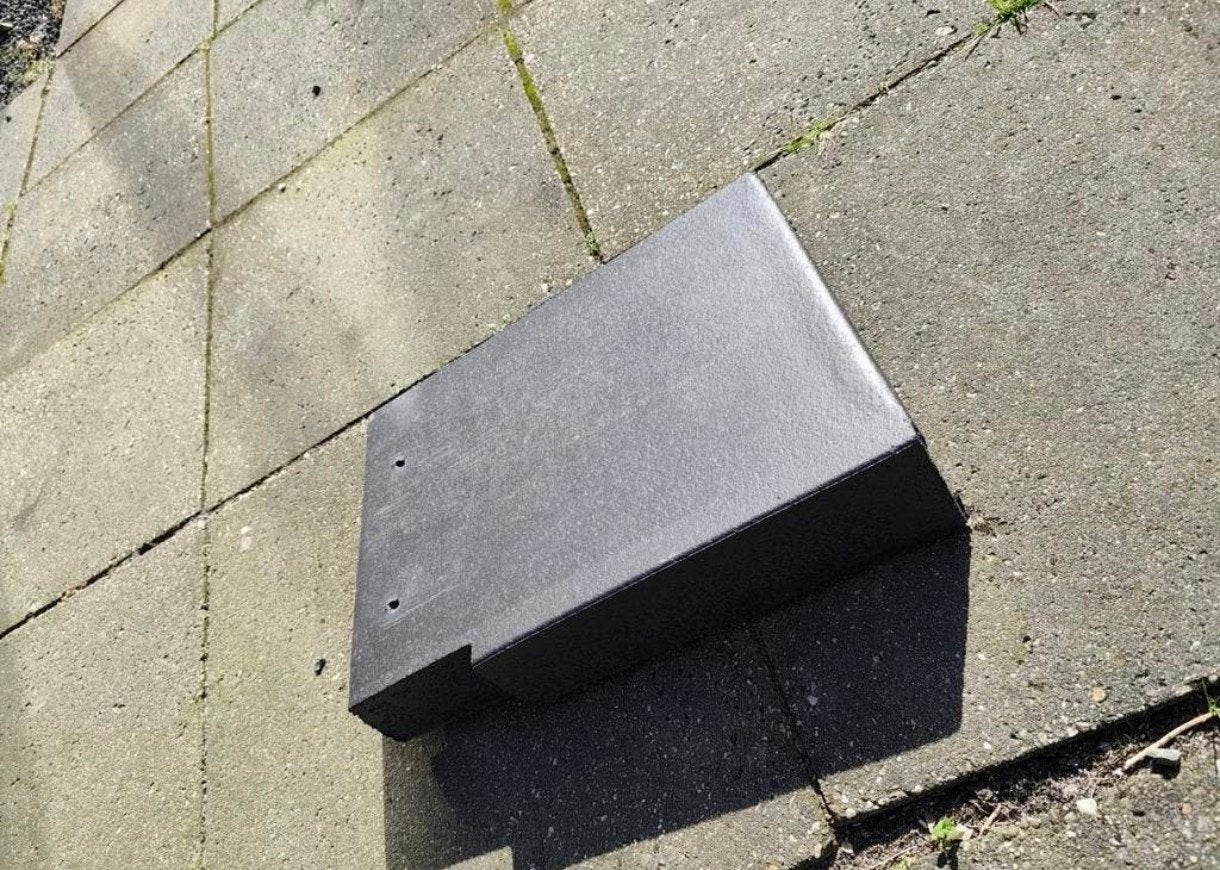 Tegalit gevel dakpan links mat diepzwart (25 stuks), Overige materialen, Zwart, Nieuw, Ophalen of Verzenden