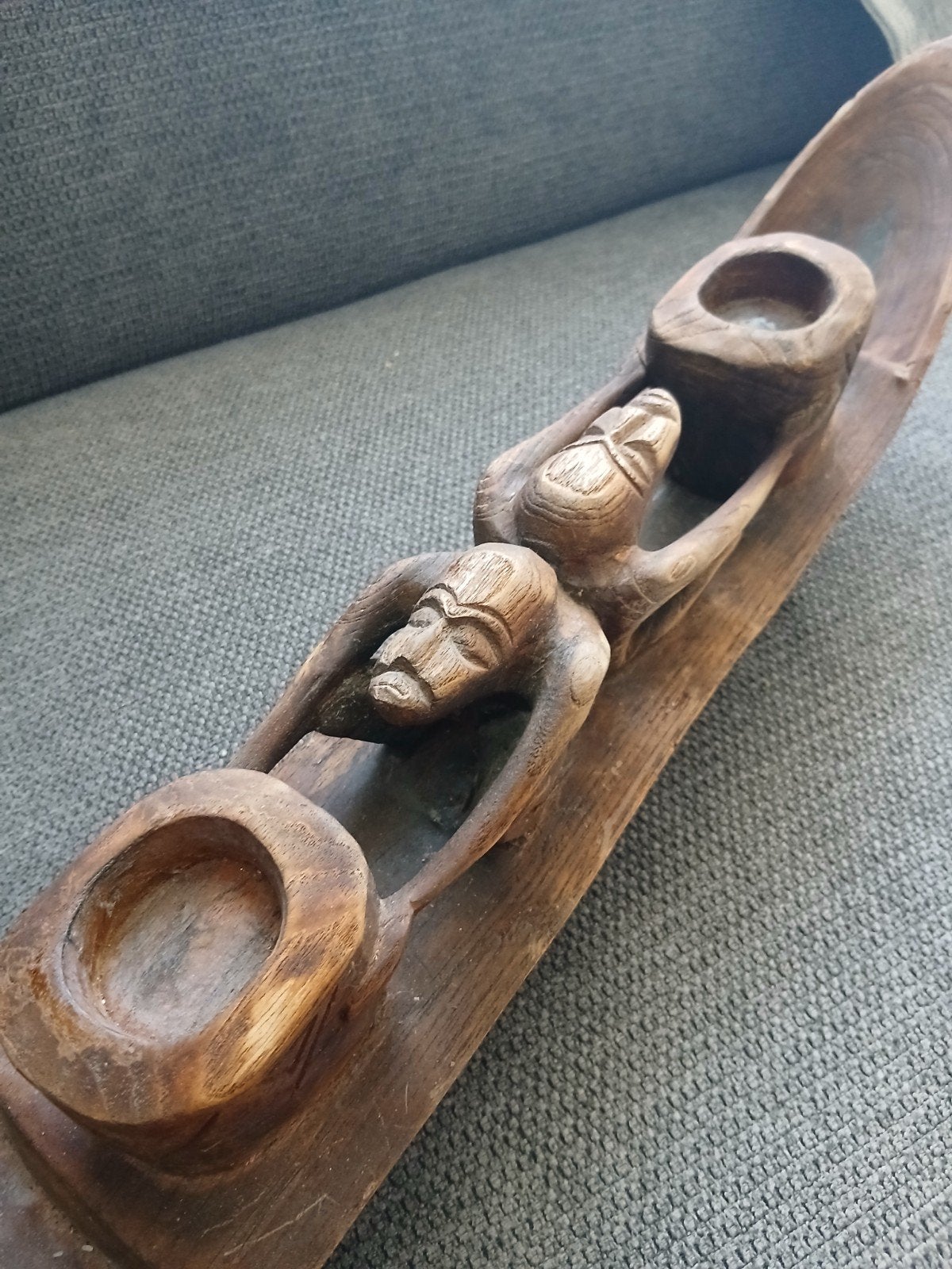 Indonesisch houten beeld kano boot, Ophalen of Verzenden