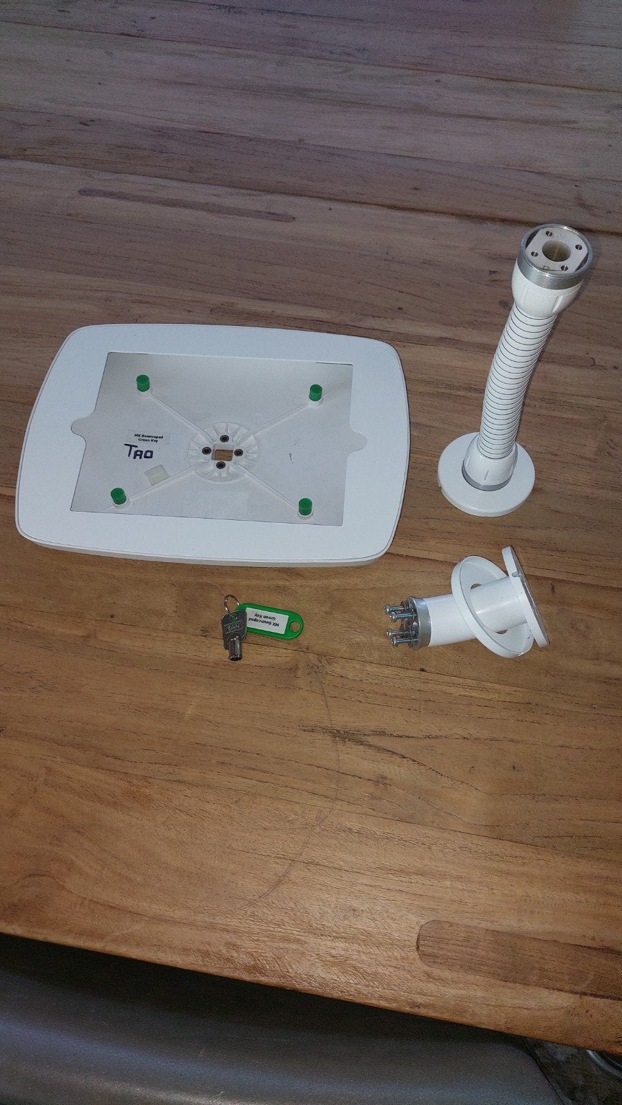 bouncepad ipad houder wit Pro 9.7 /Air 2 tablet lock, Bescherming voor- en achterkant, Zo goed als nieuw, 9.7 en air 2, Ophalen