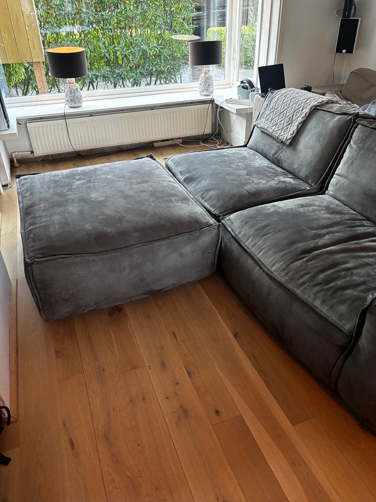 Bank ( 2 losse delen ) hocker, Ophalen, Gebruikt