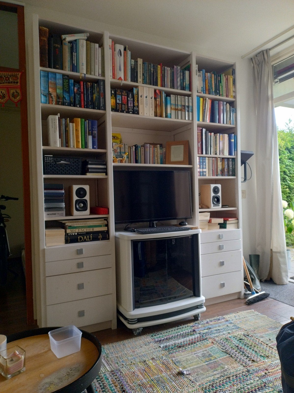 Lundia kast met laden. 228x40x186cm (zonder inhoud), Ophalen, Met plank(en), 150 tot 200 cm, Zo goed als nieuw