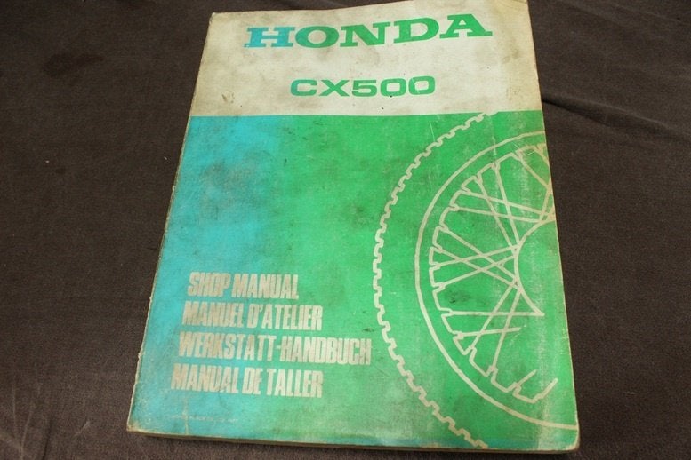 Honda CX500 1977 motorcycle shop manual CX 500 handbuch, Ophalen of Verzenden, Honda