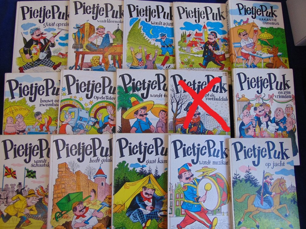21x kinderboek Pietje Puk van Arnoldus; redelijk goede staat, Boeken, Gelezen, Fictie algemeen, Henri Arnoldus, Ophalen of Verzenden