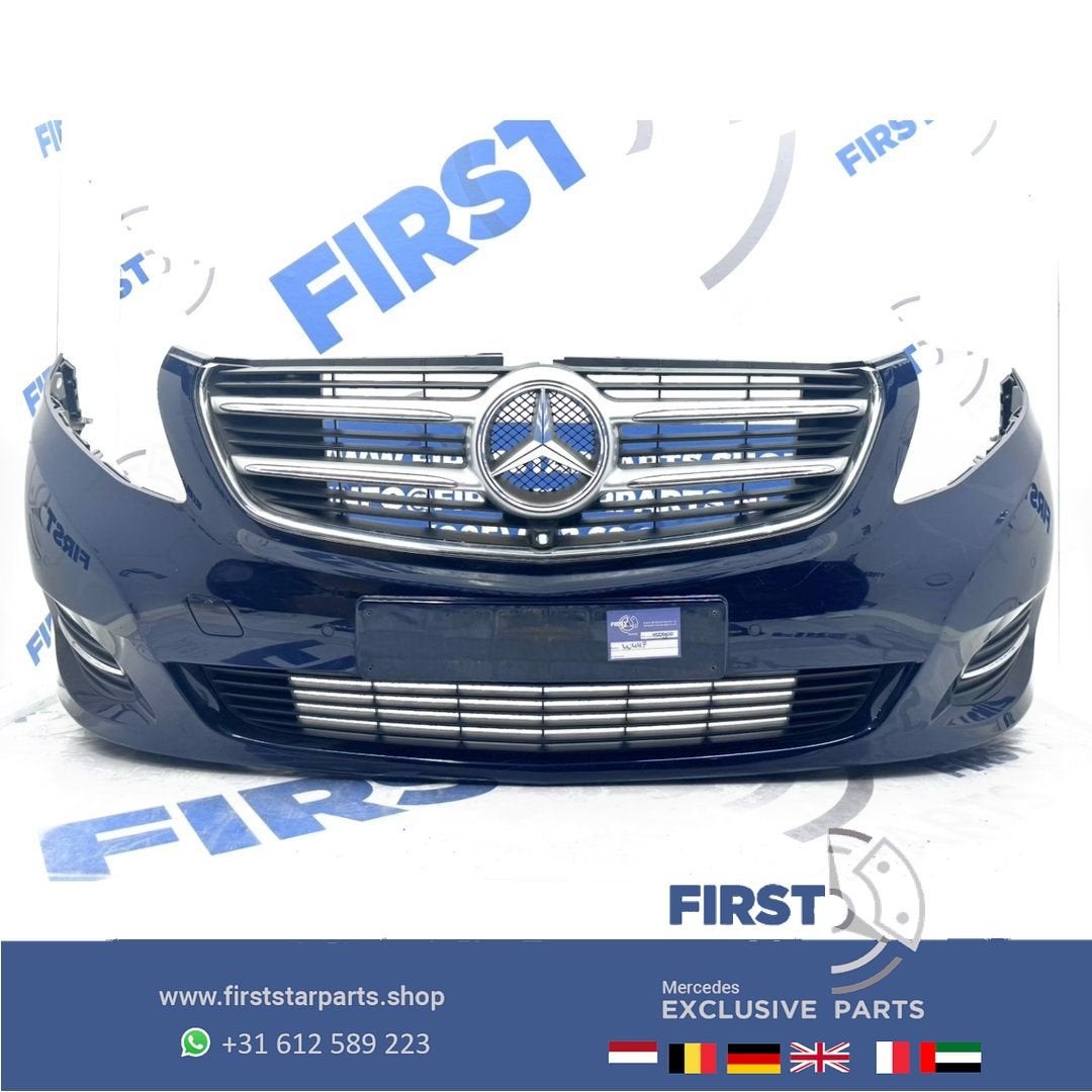 W447 BUMPER Mercedes V KLASSE / VITO VOORBUMPER COMPLEET A44, Gebruikt, -, Voor, Ophalen of Verzenden