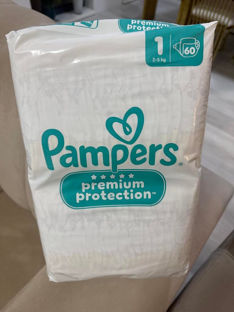 Pampers Premium Protection maat 1 (60 stuks), Ophalen of Verzenden, Nieuw
