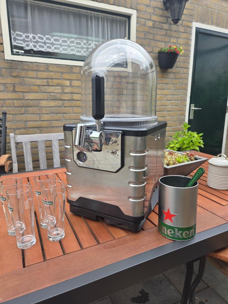 Mooie Blade thuistap compleet met glazen en afschuimer, Witgoed en Apparatuur, Thuistaps, Zo goed als nieuw, Overige merken, Ophalen of Verzenden