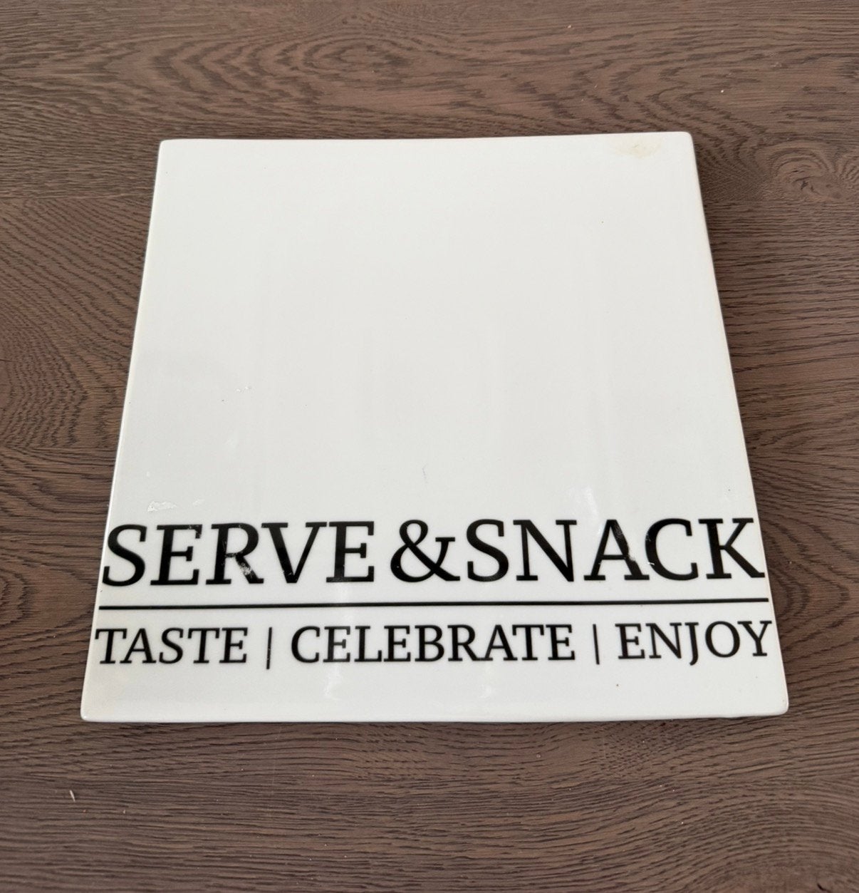 Gusto Serve & Snack schaal - Taste | Celebrate | Enjoy, Overige merken, Keramiek, Nieuw, Ophalen of Verzenden