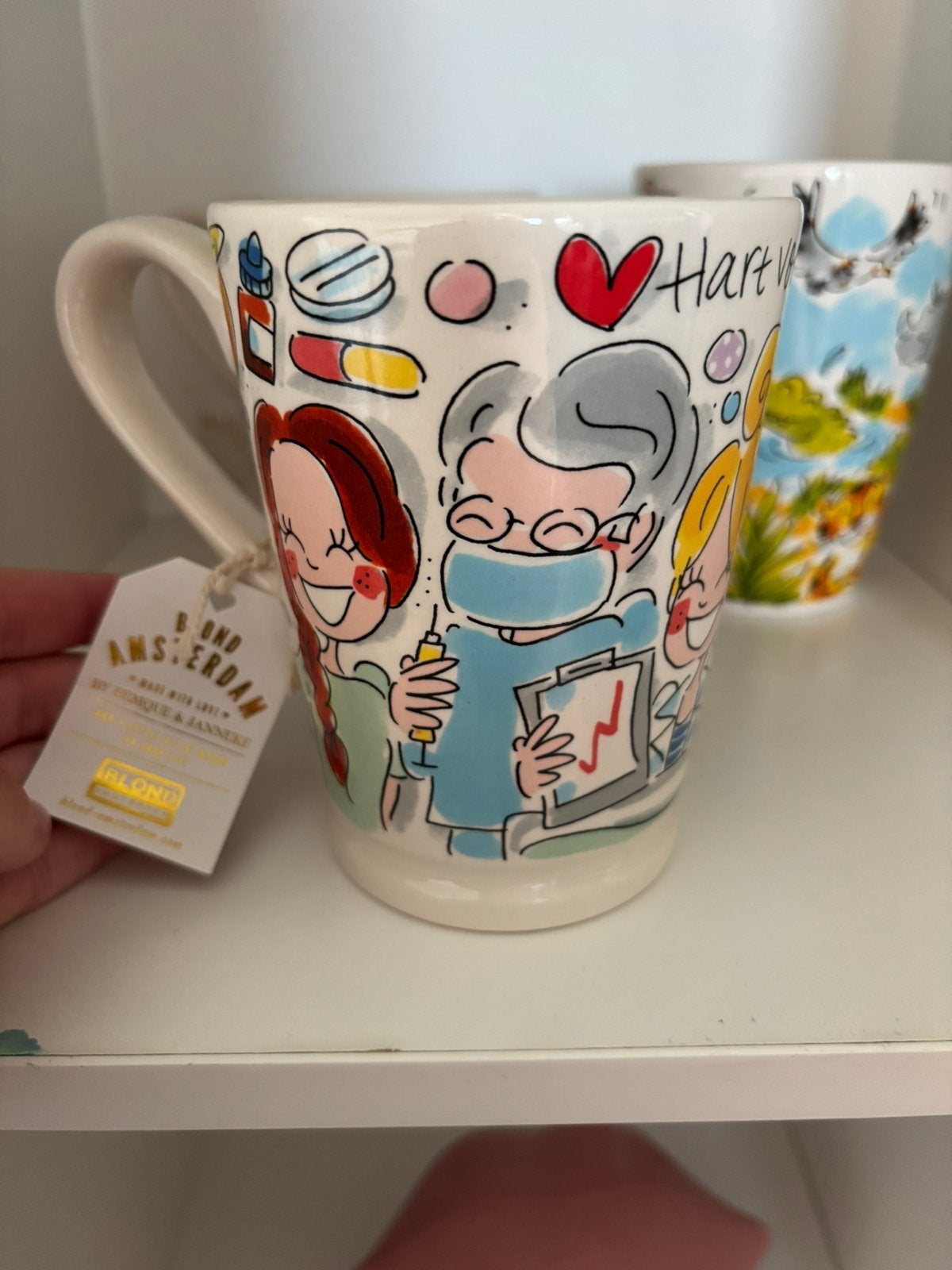 Blond Amsterdam Mok Hart voor de Zorg 500ml, Blond Amsterdam, Nieuw, Ophalen of Verzenden, Steen/keramiek