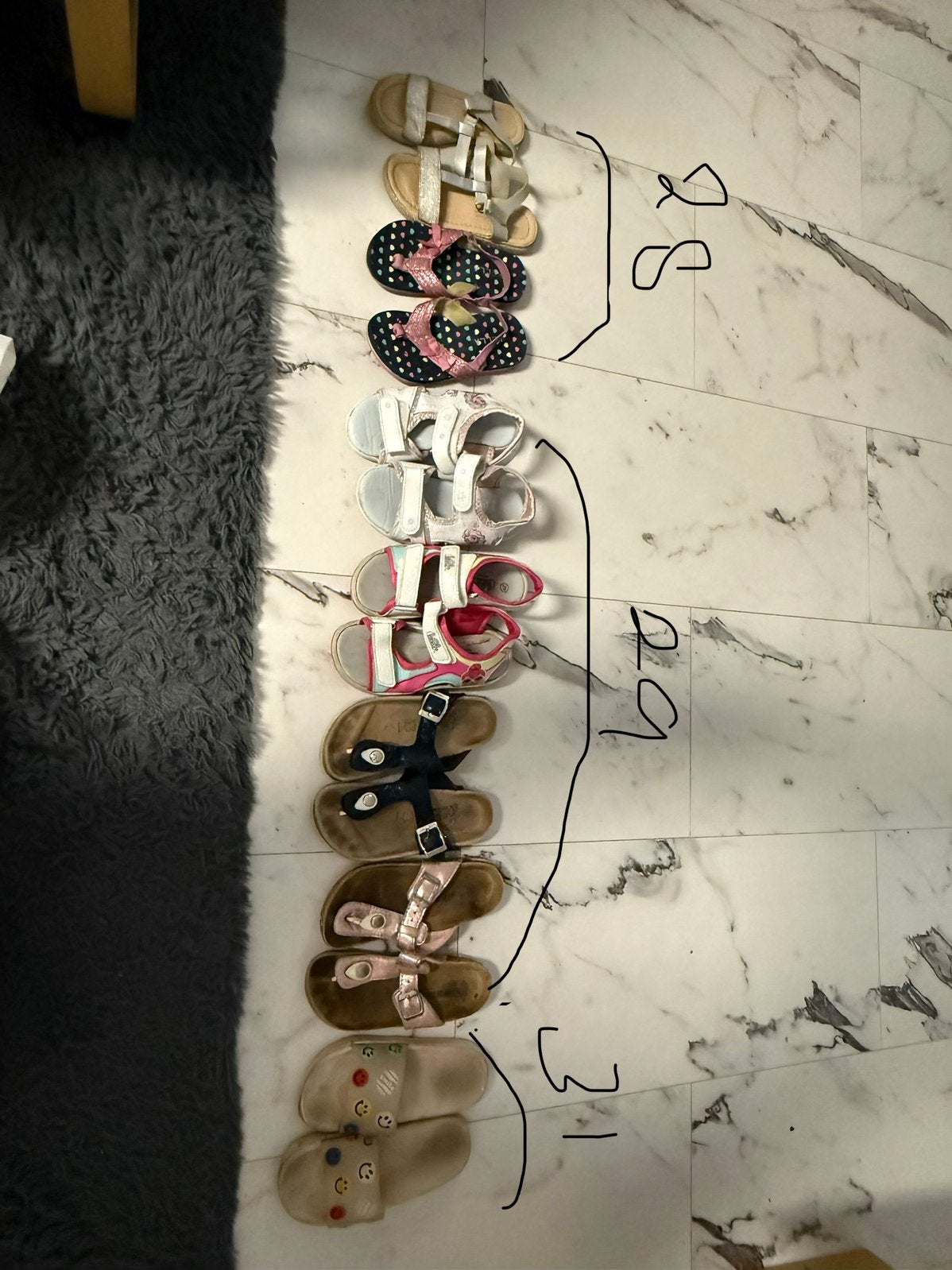 Diverse  kindersandalen, slippers, sneakers en ballerina, Kleding | Dames, Schoenen, Gedragen, Sandalen of Muiltjes, Beige, Ophalen