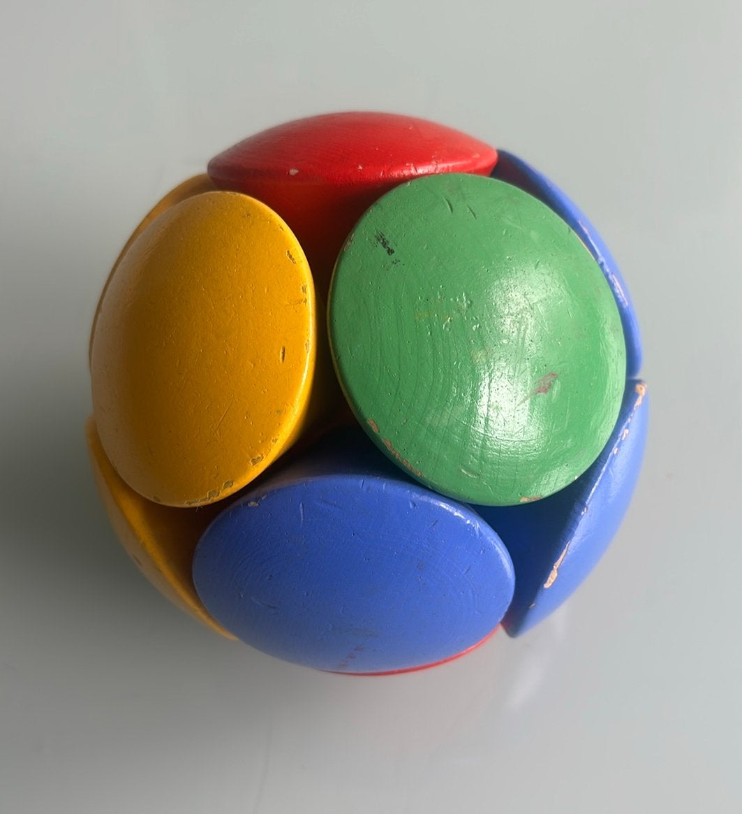 Vintage IKEA Mula magnetische houten bal, Ophalen of Verzenden, Zo goed als nieuw