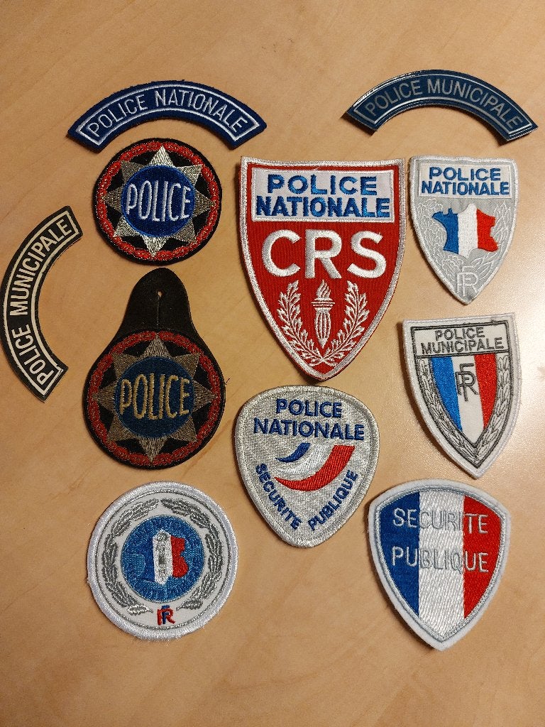 Politie Emblemen Frankrijk, Ophalen of Verzenden, Overige soorten, Overige gebieden, Embleem of Badge