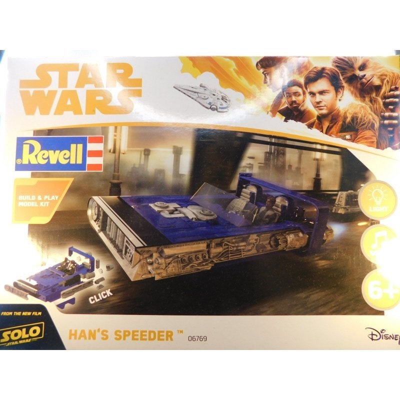 Revell Star Wars Han's Speeder 1:28, Hr.de@carrera-revell.com, Groter dan 1:32, Nieuw, Revell GmbH