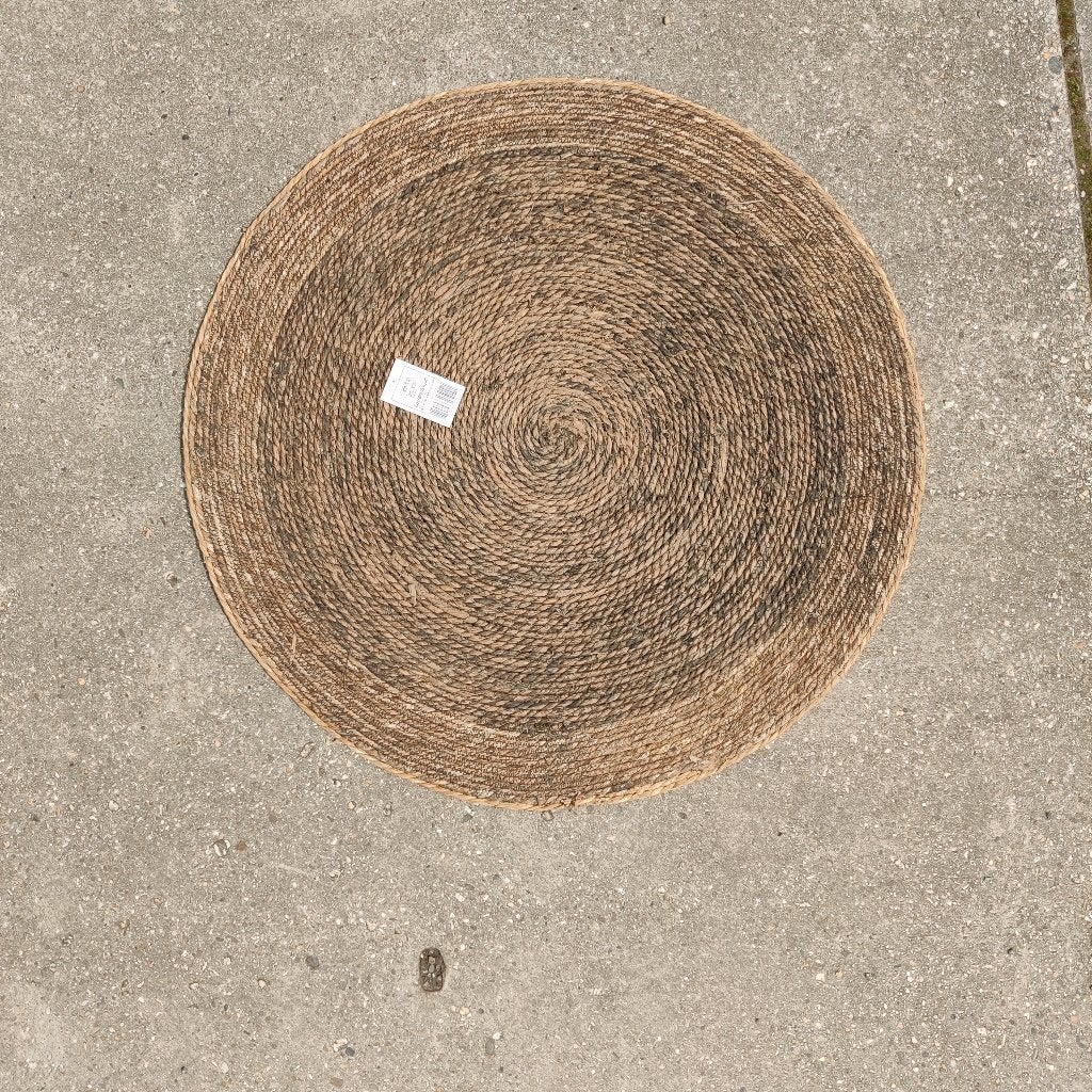 Pallet SALE - Rieten Zeegras - Buiten Vloerkleed - Ø 1-meter, Huis en Inrichting, Stoffering | Tapijten en Kleden, Rond, Ophalen