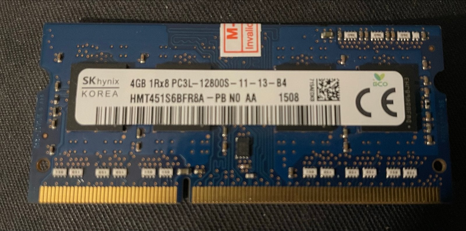 SK Hynix 4GB DDR3L 1600MHz SO-DIMM Laptop RAM, Gebruikt, DDR3, Ophalen of Verzenden, Laptop