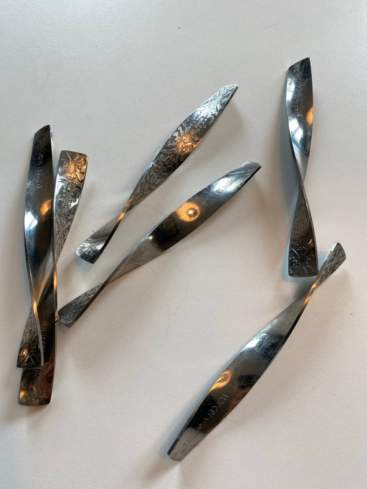 KLM Marcel Wanders roerstaafjes - Set van 6, Antiek en Kunst, Antiek | Bestek, Ophalen of Verzenden