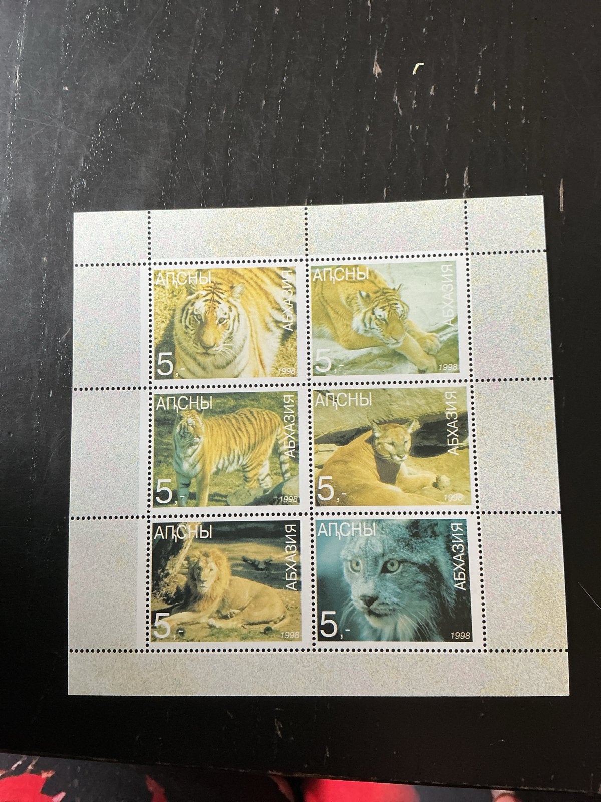 Abchazië 1998 Postzegelvel Grote Katten, Postzegels en Munten, Postzegels | Europa | Overig, Verzenden, Overige landen, Postfris