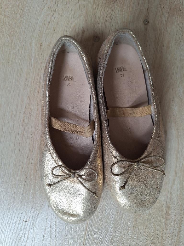Zara glitter ballerina 31, Gebruikt, Meisje, Schoenen, Ophalen of Verzenden