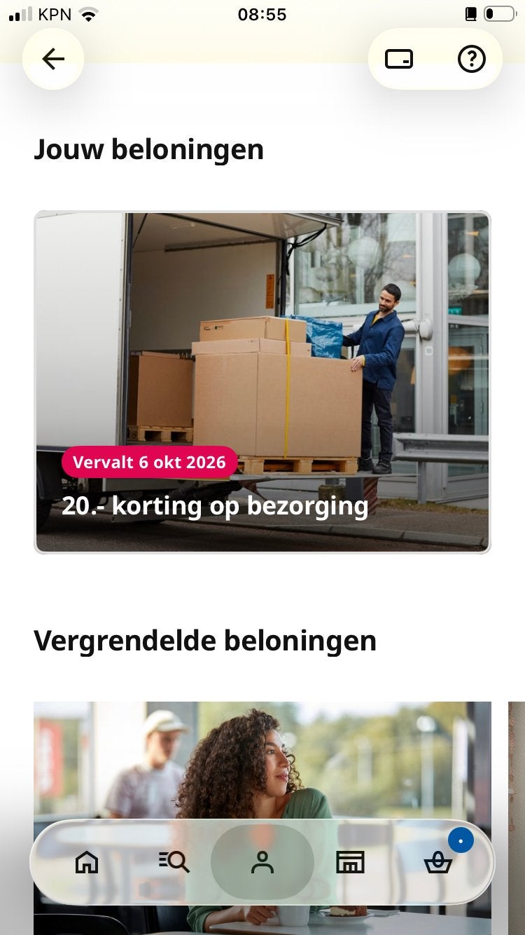 20 euro korting bezorgen ikea, Eén persoon, Kortingsbon