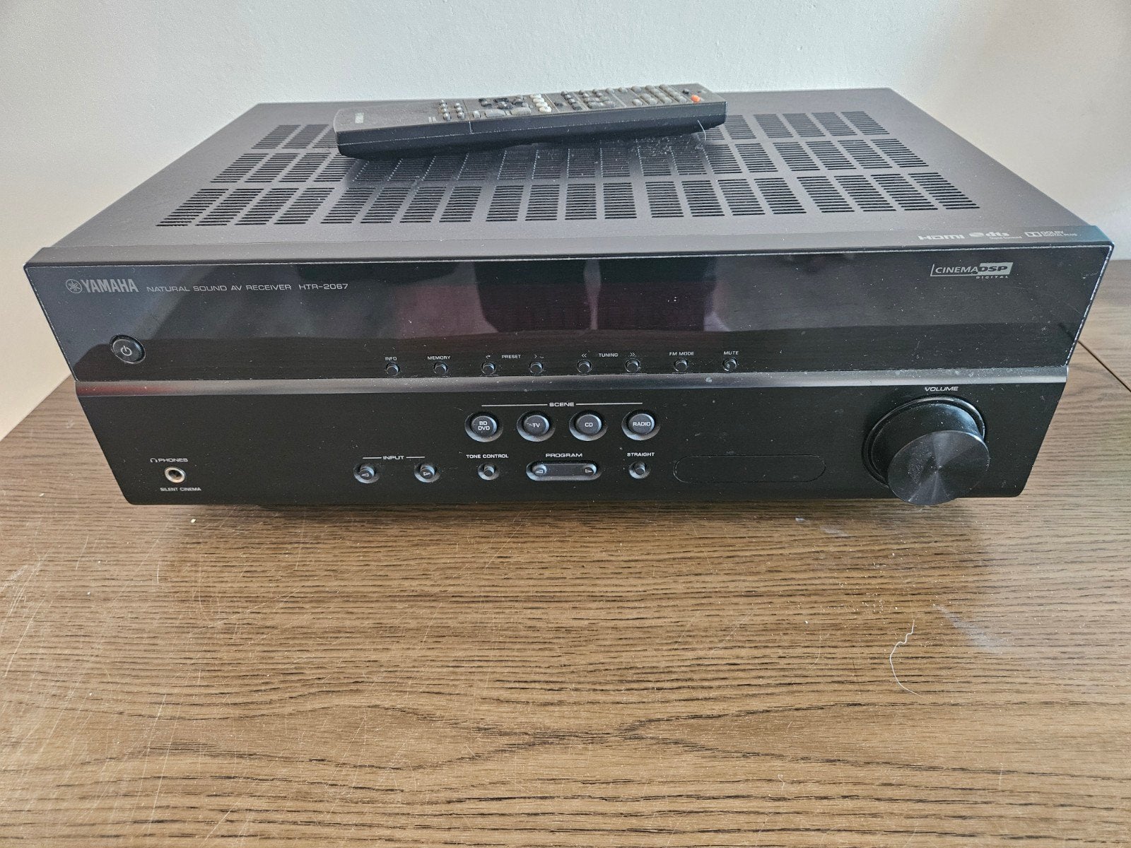 Yamaha HTR-2067 AV Receiver met afstandsbediening, Ophalen, Gebruikt, Yamaha, 60 tot 120 watt