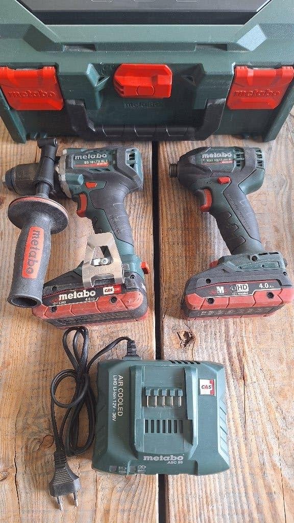 Metabo 18v Accu Combi set combo set Slagschroefmachine, ., Ophalen of Verzenden, Zo goed als nieuw, .