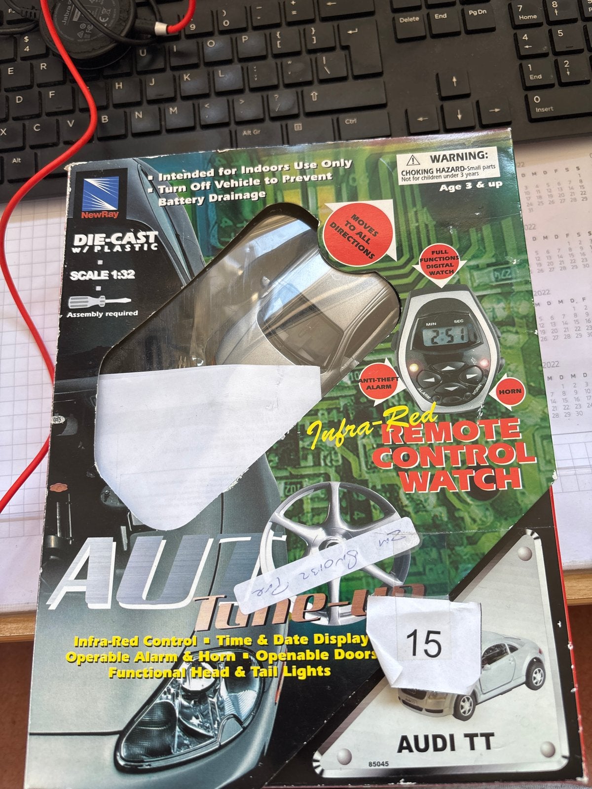 NewRay Audi TT Afstandsbediening Horloge Die-Cast 1:32, Ophalen of Verzenden, Zo goed als nieuw, Auto