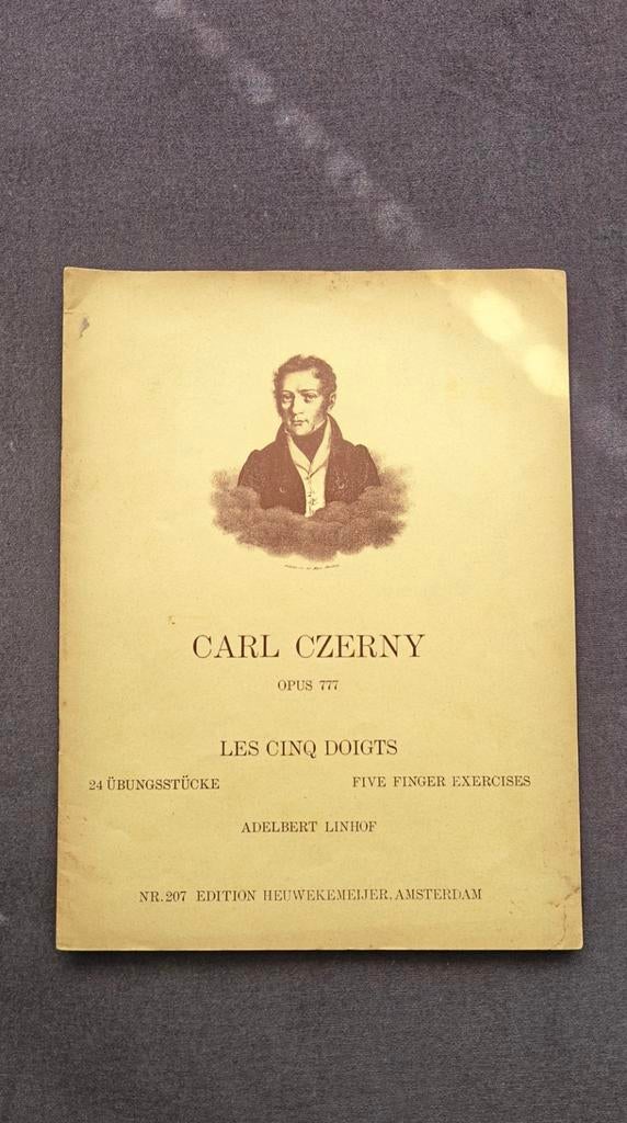 Carl Czerny - Les Cinq Doigts - Pianoboek, Gebruikt, Klassiek, Ophalen of Verzenden, Artiest of Componist
