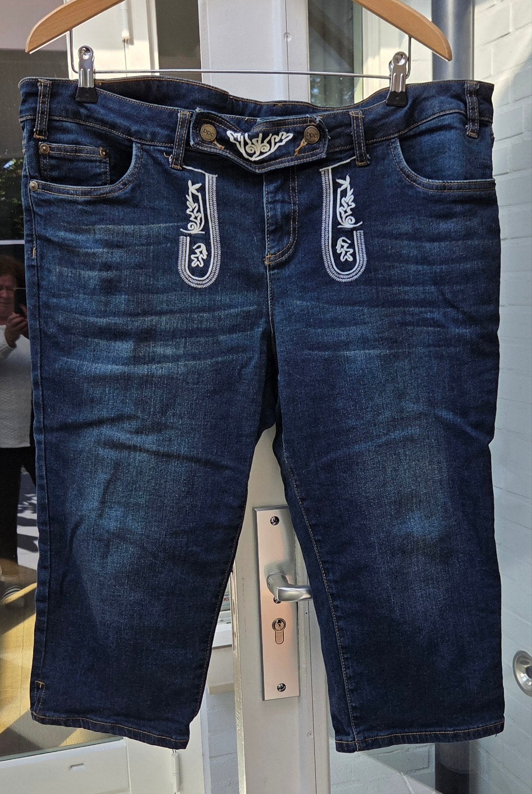Bonprix spijkerbroek (okt feest )capri maat 48, Bonprix, Blauw, Maat 46/48 (XL) of groter, Ophalen of Verzenden