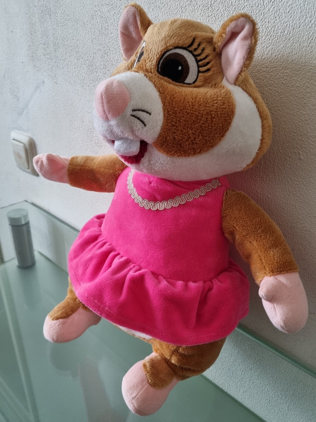 Orig,ALBERT HEIJN,HAMSTER"BALLARINA",40cmGROOT,Label,Inwst!, Hamster, Ophalen of Verzenden, Zo goed als nieuw, Middelgroot (20 tot 80 cm)