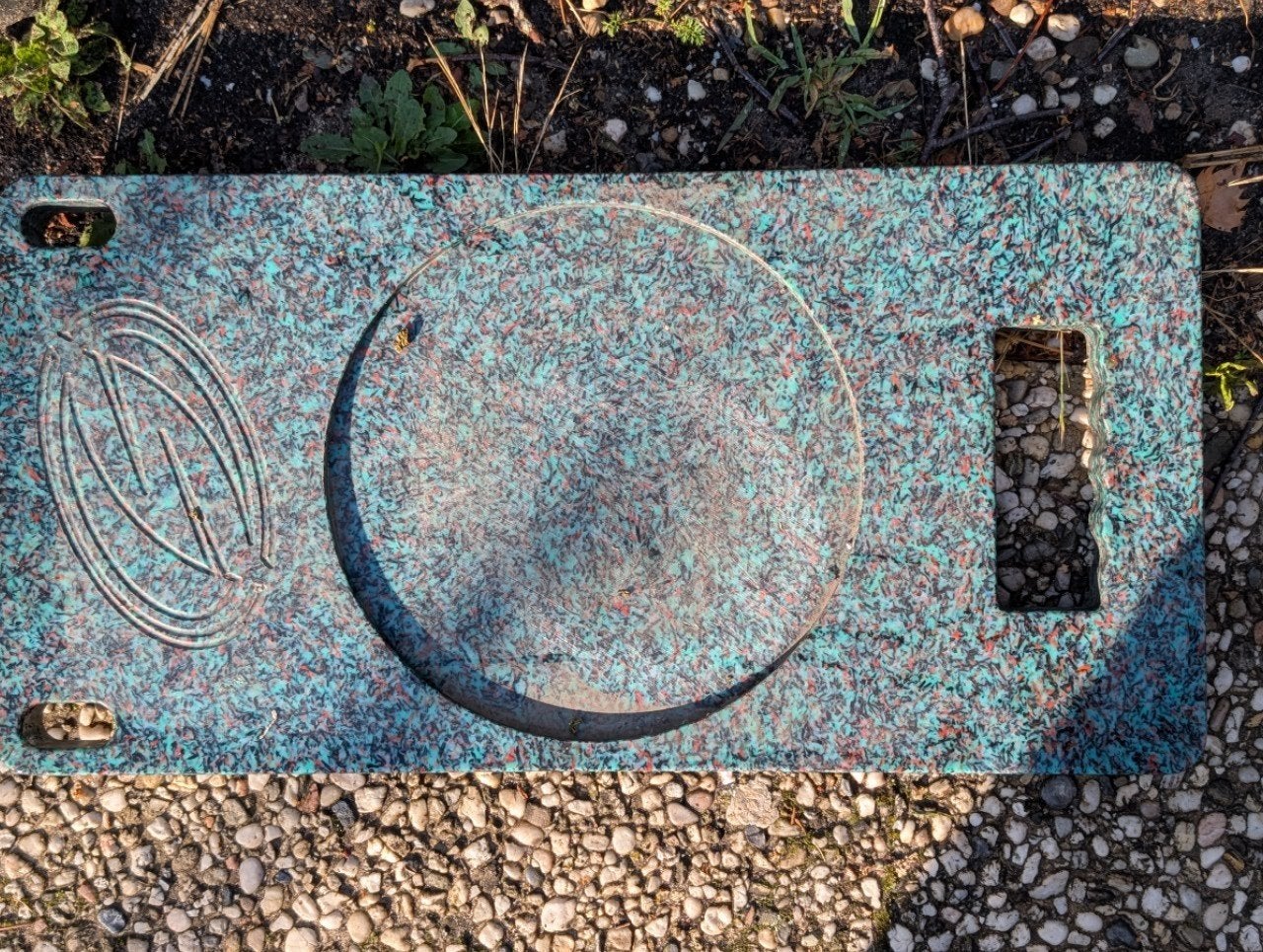 4 x Kunststof stempelplaat  Afmetingen: 60 x 30 x 3 cm, Ophalen, Zo goed als nieuw