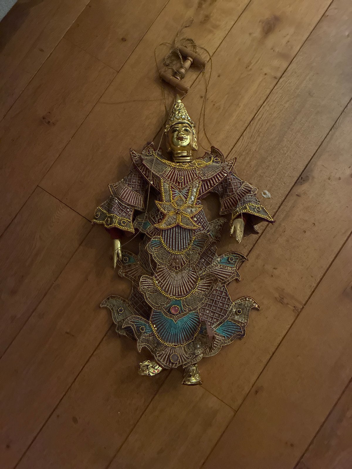Prachtige Thaise marionet - Handgemaakt en gedetailleerd, Antiek en Kunst, Ophalen