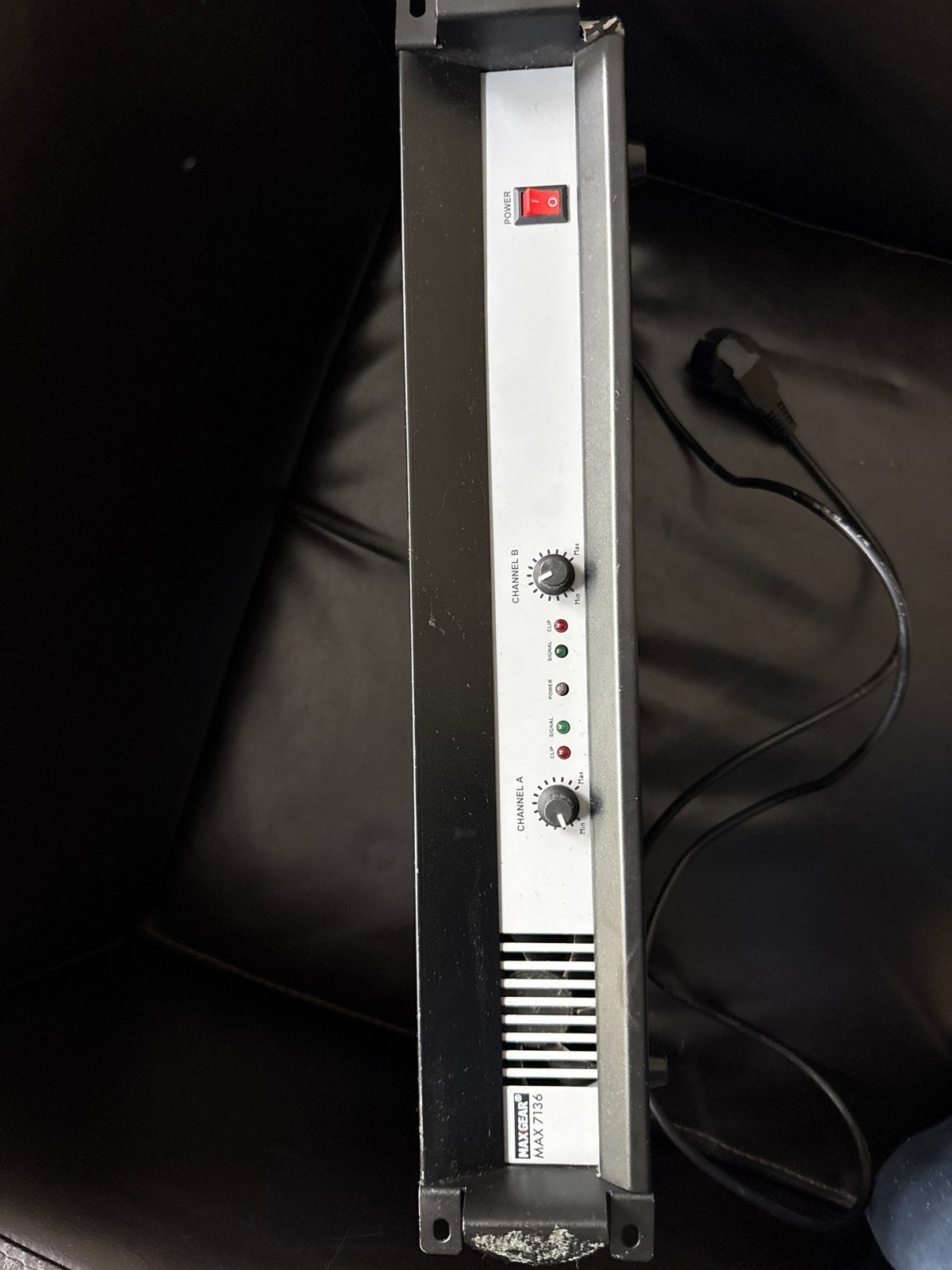 Max Gear MAX 7136 PA Versterker - 2x 100W RMS, Ophalen of Verzenden, Gebruikt