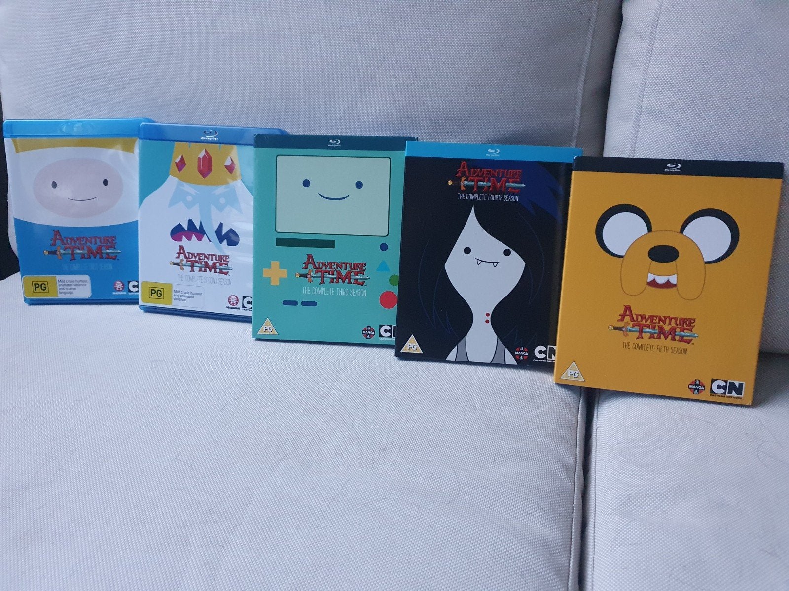 Blu-Ray - Adventure Time: Season 1, 2, 3, 4 & 5 (Regio B), Bonusmateriaal, Engels, Engels, Ophalen of Verzenden