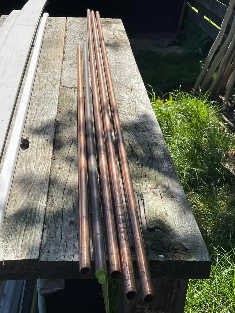 Koper buis, 22mm, Doe-het-zelf en Verbouw, Buizen en Afvoer, Ophalen, Overige materialen, Overige typen, Nieuw