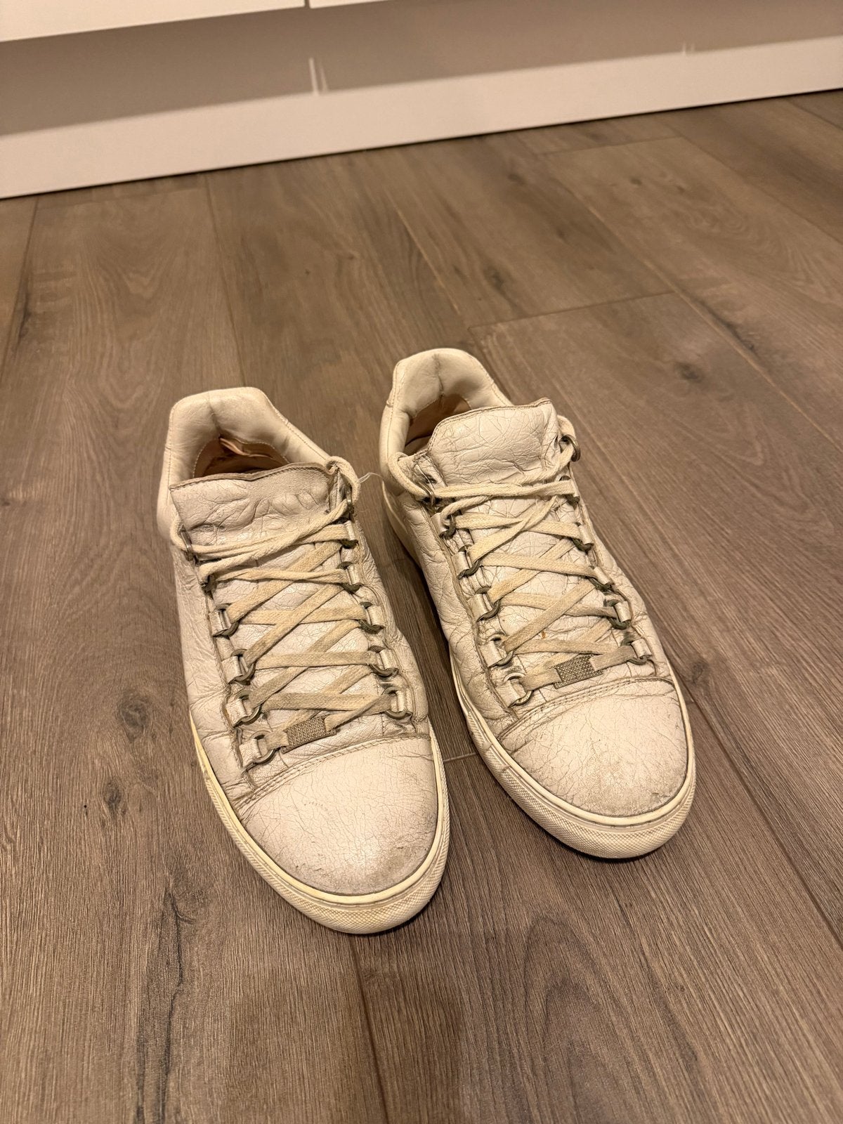 Balenciaga Arena Low - Maat 42, Ophalen of Verzenden, Gedragen, Wit, Sneakers of Gympen