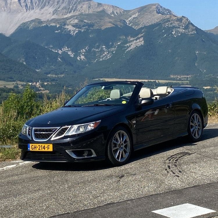 Saab 9-3 2.8 Turbo V6 (M6) Cabriolet  - BTW-verrekenbaar, Voorwielaandrijving, Beige, Cabriolet, Zwart