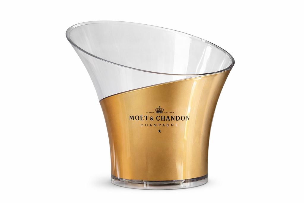 Moët & Chandon flessenkoeler, Flessenkoeler, Gebruikt, Goud, Kunststof