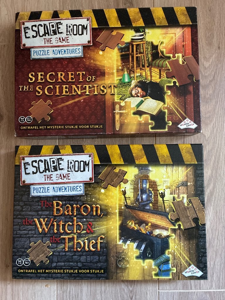 Escaperoom The Game puzzle adventures, Een of twee spelers, Ophalen of Verzenden, Gebruikt, Identity Games