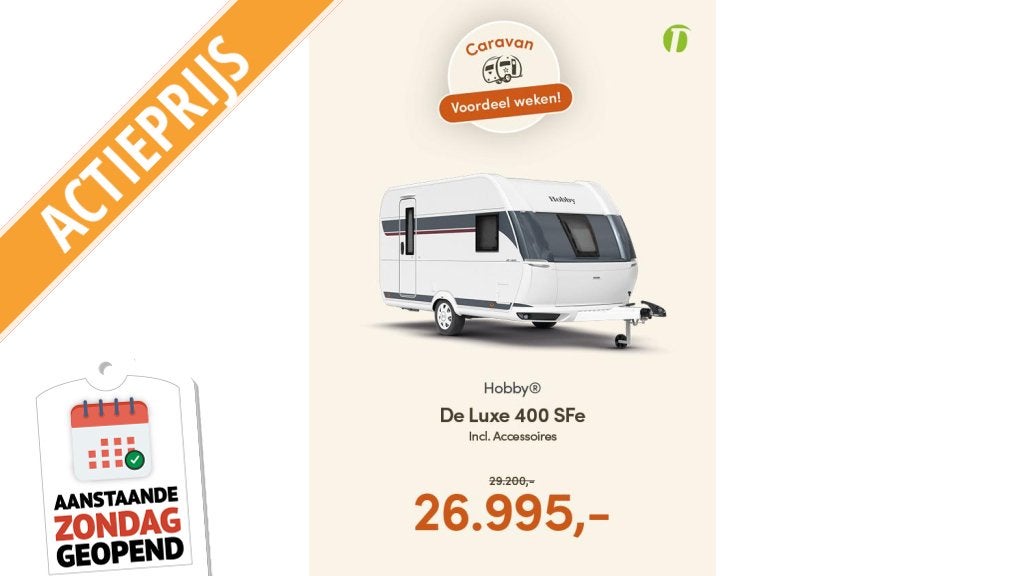 Hobby De Luxe 400 SFE ACTIEPRIJS, Hobby, Bedrijf, Treinzit, Overige typen