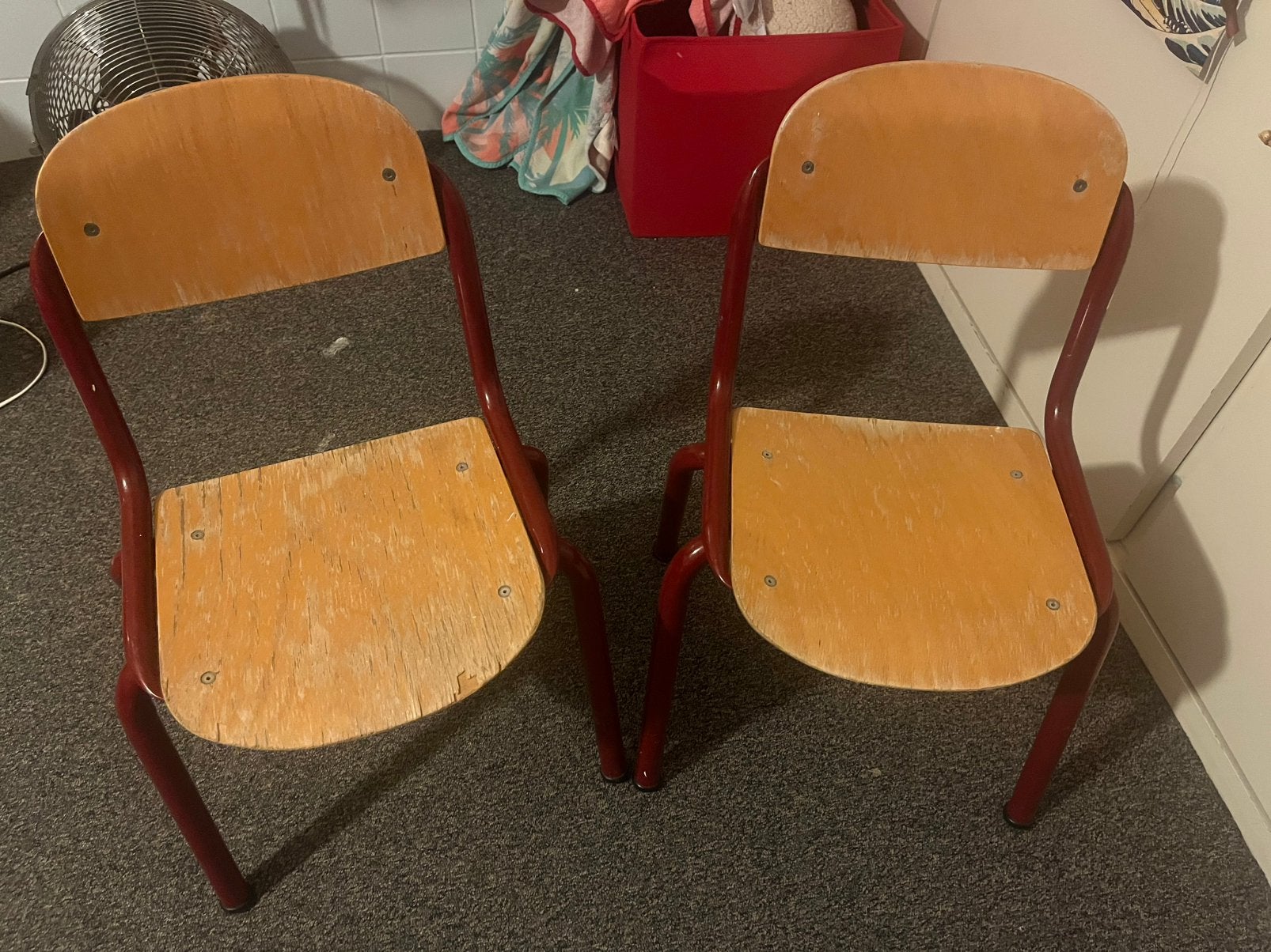 Kinderstoelen schoolstoelen robuust, Ophalen, Gebruikt, Stoel(en)